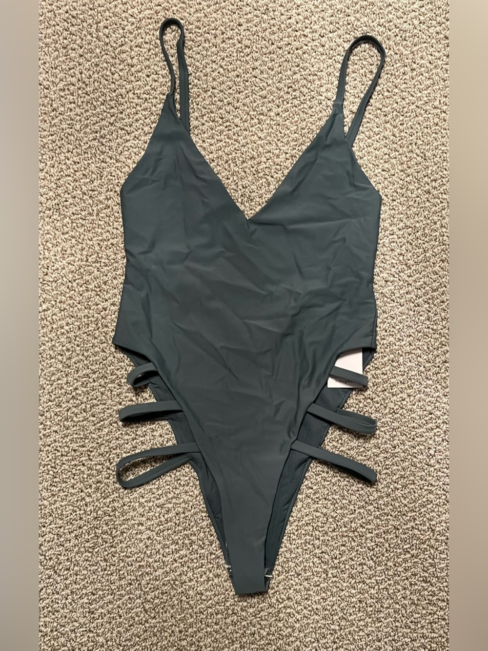 Tobi Teal Hot Strappy One-Piece Swimsuit XS